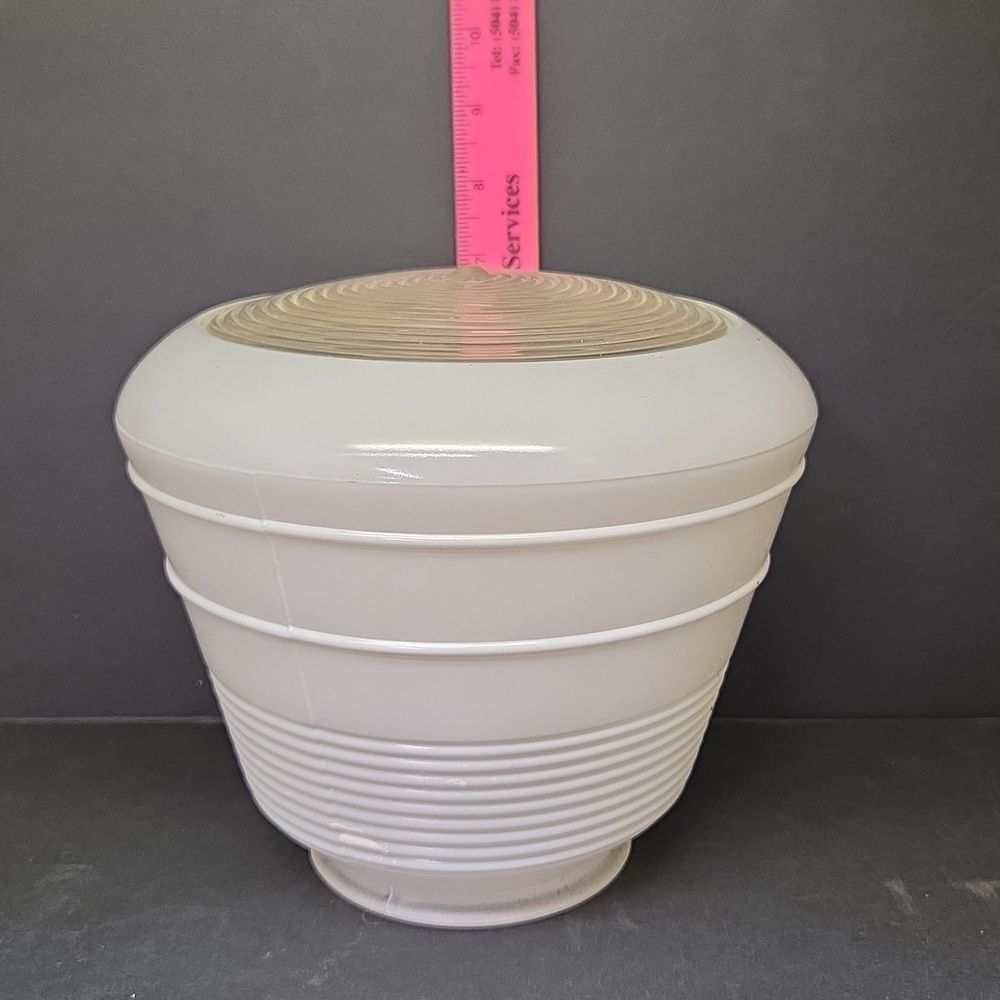 VINTAGE BEEHIVE SHAPED LIGHT FIXTURE‎ SHADE GLOBE - Picture 3 of 7